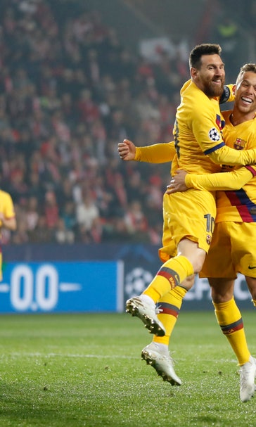 Messi leads Barcelona to 2-1 win vs Slavia Prague